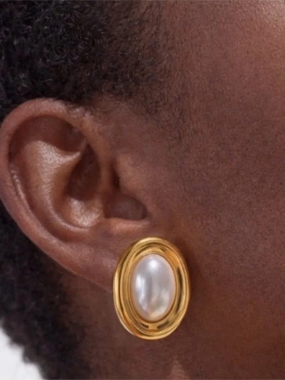 New! Treasure Gold Pearl Earrings (2004) NWOT